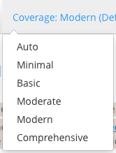 coverage level selector image